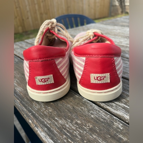 UGG Pure Mens Sneakers Size 11 Canvass Striped Laced Up - Picture 5 of 10